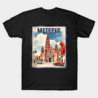 Metepec Estado de Mexico Vintage Tourism Travel T-Shirt
